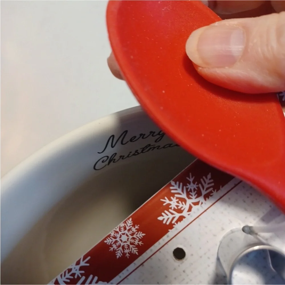 Festive Santa Mixing Bowl Set with Utensils - Picture 6 of 7
